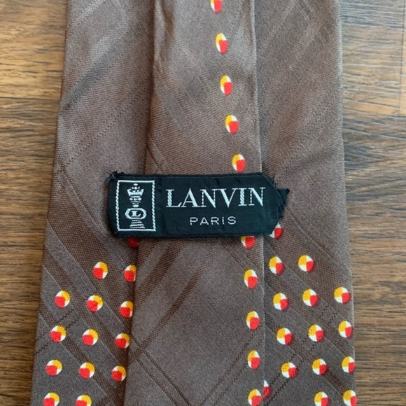 Lanvin Vintage Wide Silk Tie - Picture 8 of 8